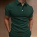 Men's Tops Polo Golf Men's King Print T Shirt High Quality Turndown Short Sleeve Zipper Pullover Original Golf Wear Men Clothing Trendy_viptrois.com
