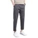 Men's Slim Straight Leg Casual Trousers Pure Cotton Loose Fit Versatile Light Business Style Trendy New Arrival_viptrois.com
