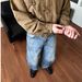 Men's Clothing Retro Daddy Ripped Loose Scimitar Version Wide Leg Jeans For Men And Women_viptrois.com