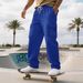 Men's Workwear Cargo Pants – Multi-Pocket Straight-Leg Drawstring Trousers (S-XXXL, Stretch Polyester, Wrinkle-Free)_viptrois.com