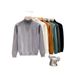 Turtleneck Sweater Men's Winter Solid Color Casual Inner Lining Line Coat Japanese Trend Simple Handsome Pullover Knitted Sweater_viptrois.com