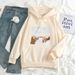 2024 New Women's Clothing Autumn Winter Funny Adam's Hand Of Creation And Cat Hooded Sweatshirt_viptrois.com