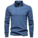 Pure Warm Base Layer Zipper Half Stand Collar Sweatshirt Long Sleeve New 2025 Men's European Size Autumn Winter Derong_viptrois.com