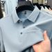 Men's Clothing Men's Short Sleeved T Shirt Summer Fashion Polo Shirt Men's Ice Silk Lapel T Shirt Loose Casual Top_viptrois.com