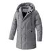 2027 Winter Fashion Overcoat Men Pure Color Windproof Thicken Keep Warm Zipper Hooded Cotton-Padded Jacket M-8XL_viptrois.com
