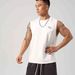 Men's Workout Tank Top With Side Snap Buttons - Breathable Cotton Gym Vest For Running & Fitness (Multiple Colors & Sizes)_viptrois.com