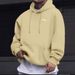 Men's Casual Hooded Pullover Sweatshirt With Mountain Print, Drawstring Hood & Kangaroo Pocket - Lightweight Long Sleeve Streetwear_viptrois.com