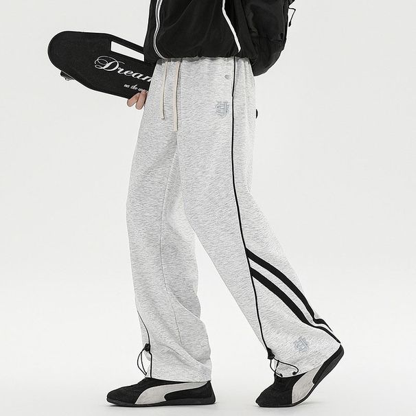 Men's Clothing 25 Autumn New American Trend Men's Boutique US Embroidered Straight Pants Loose Sports Casual Trousers_viptrois.com