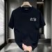 Summer Hong Kong Style Casual Fashion Short-sleeve T-shirt, Trendy Brand Design, Printed Round Neck, Loose Fit,_viptrois.com