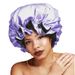 Double layer satin hair care cap confinement beauty extra large round hat chemotherapy cap sleeping cap_viptrois.com
