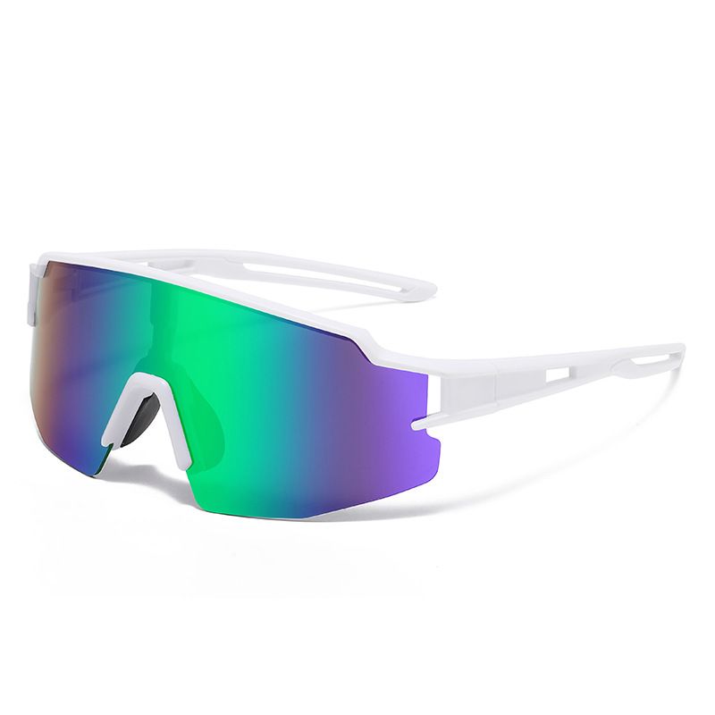 Outdoor Sports Cycling Glasses Colorful Film Men And Women One Piece Windproof Mountain Climbing Running Cycling Sunglasses_viptrois.com