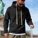 Cross-border European And American Loose Fleece Men's Heavy Hooded Outdoor Tactical Training Warm Solid Color Sweater_viptrois.com