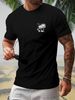 Maglietta A Maniche Corte Casual Uomo 180g Cotone Puro, Comoda E Versatile Per L'abbigliamento Quotidiano Estivo_viptrois.com