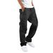 Men's Casual Cargo Pants - Stylish Jacquard Drawstring Trousers With Multiple Pockets_viptrois.com