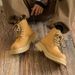 Men's Shoes Men's Martin Boots New Genuine Leather Work Boots Retro Distressed High Top Boots Trendy Thick Sole Heightening Big Yellow Boots_viptrois.com