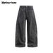 Men's Clothing American Retro Original Denim Scimitar Jeans Loose Drape Wide Leg Pants Sickle Pants Boys Summer Long Pants_viptrois.com