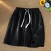 Men's Waffle Shorts Summer Thin Casual Sports Loose Fit Trendy Beach Five-Point Pants_viptrois.com