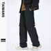 Men's Clothing Wear Retro Paratrooper Pants Garment Dyeing Workwear Loose Multi Pocket Pants Men's Trousers_viptrois.com