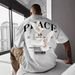 Men's Clothing New Men's Short Sleeved T Shirt 230g Pure Cotton Peace Dove Pattern Round Neck Bottoming Shirt Loose Casual_viptrois.com