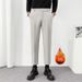 Men's Korean Style Slim Fit Cropped Trousers Casual Long Pants Drape Trendy Autumn Winter New_viptrois.com
