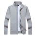 Pure Yiding Sen Autumn Winter Men's Thickened Business Casual Knitted Sweater Stand Collar Pure Cotton Jacket Factory Direct_viptrois.com