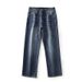 Large Size Men's Clothing Spring And Autumn New Nostalgic Washed American Jeans Men's Loose Wide-leg Jeans Men's Tooling Straight Tube_viptrois.com