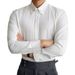 Men's Clothing Windsor Collar White Pinhole Collar Collar Pin Solid Color Shirt Shirt Business Wedding Party Wedding Emcee Nightclub_viptrois.com