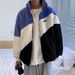 Lamb Wool Jacket Men's Turtleneck Stand-up Collar Fleece Sweater Couple Color Matching Fleece Lamb Wool Jacket_viptrois.com