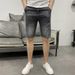 Men's Clothing High Street Ripped Denim Shorts Men Summer Loose Trendy Casual Mid Length Pants Summer Wear Trendy Brand Shorts_viptrois.com
