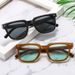 Men's Sunglasses Square Brown Sunglasses For Women UV Protection Street Shooting Sunglasses Retro Orange Trendy High End Sunglasses_viptrois.com