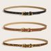 Retro thin belt women's all-match pin buckle small belt decoration simple summer leopard print pants with in stock needle cross-border belt_viptrois.com