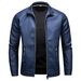 Men's Casual Slim Fit Motorcycle PU Leather Jacket, Men's Korean Version_viptrois.com