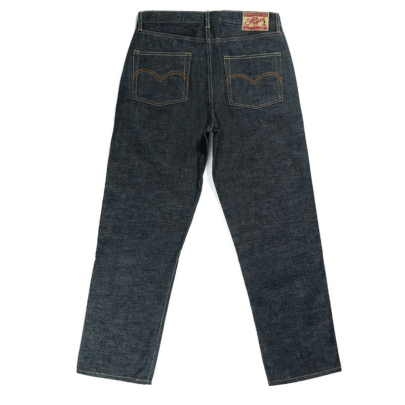 boy New OKONKWO 15oz Heavyweight Original Color Selvedge Straight-Leg Men's Denim Jeans_viptrois.com