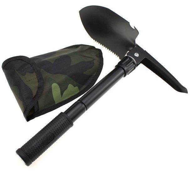 Outdoor Folding Military Multi-Functional Engineer Shovel Camping Supplies Tool Survival Gear Earthworm Digging_viptrois.com