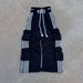 Striped Print Loose Sweatshirt Unisex Street Hip Hop Personality Patch Embroidered Sweatshirt Sweatpants_viptrois.com