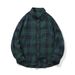 Men's Clothing Retro Long Sleeve Shirt Men's Vintage Plaid Long Sleeve Shirt – Casual Flannel Shirt With Brushed Lining_viptrois.com