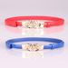 Belt for women, simple and fashionable rose-shaped buckle adjustment belt, skirt decorative belt, factory direct sale 608_viptrois.com