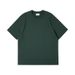 2025 European And American Cross-Border Clothing Spring Summer Round Neck Short Sleeve Loose 240g Pure Cotton_viptrois.com