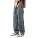 Men's Jeans Autumn Hot Sale Loose Straight Wide-Leg American Style Trendy Brand Workwear Casual Pants For Men_viptrois.com