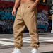 Men's Heavyweight Fleece Jogger Pants – Winter-Ready Relaxed Fit Retro Sweatpants (Black/Army Green/Charcoal, S-Xxxl)_viptrois.com