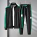 Men's Clothing Autumn Suit Men's Sports Casual Sweatshirt Sweatpants Suit Cardigan Zipper Two Piece Suit Paris Letter Style_viptrois.com