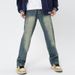 JFU European And American High Street Style Vibe Jeans, Spring And Autumn Retro Straight Leg Jeans For Men, American Street Style Long Pants._viptrois.com