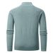 Pure Amazo Cross-Border Me's Vertical Rib Kit Europea Size Half-Zip Stad Collar Thickeed Warm Sweater For_viptrois.com