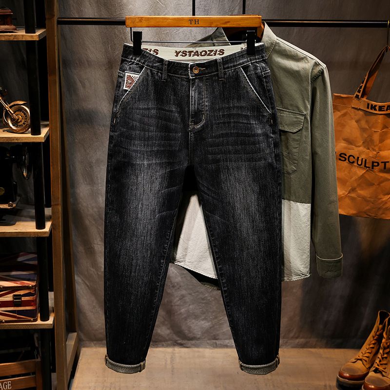 Factory Direct Supply Autumn And Winter New Small Straight-footed Jeans Men's High-quality Niufeng Loose Washed Denim Trousers Men_viptrois.com