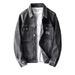 Men's Clothing Spring And Autumn Men's Casual Lapel Standard Straight Denim Jacket Men's Coat Trendy Simple Fashion Handsome Denim Clothes_viptrois.com
