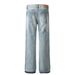 Men's Clothing Retro Autumn And Winter Neutral Trendy Printed Letters High End Men's Loose Leg Jeans_viptrois.com