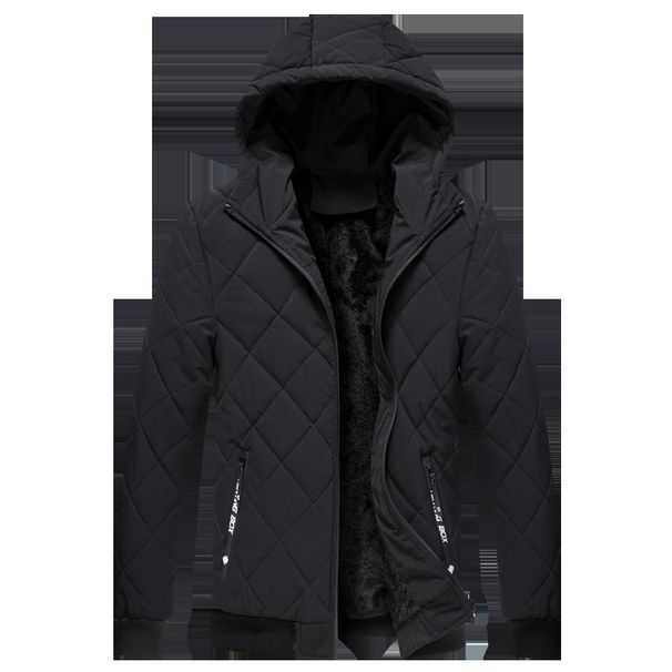Men's New Autumn Winter Hooded Fleece Coat For Young Men Casual Cotton Jacket Thickened And Warm_viptrois.com