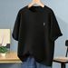 Men's Clothing Teen T-Shirt For Men 100% Cotton Loose Fit Casual Pullover Summer Trendy Style Top For Formal & Casual_viptrois.com