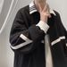 Korean Version Of Men's Coat High-end Ins Trendy Spring And Autumn Top Casual Loose Jacket Trendy Brand Trendy American Baseball Jersey_viptrois.com