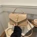 Women's Niche Design Women's New Style Fashionable Simple Shoulder Messenger Bag Belt Buckle Commuter Handbag Small Square Bag_viptrois.com